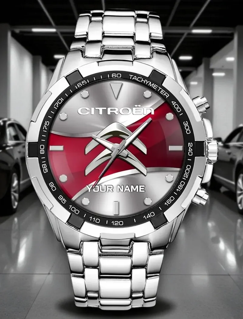 Entry Luxury Car Steel Watches, Sport-Inspired Watch Precision DCAR476 - White