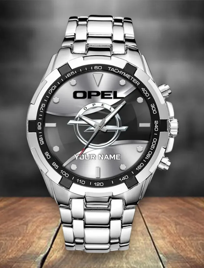 Italian Compact Steel Watches, Precision Watch for Sport Fans DCAR476 - White