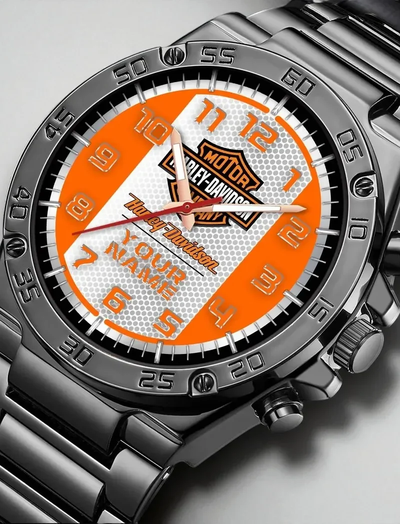 Two-Wheel Freedom Hand Watch, Modern Supporter Wristwatch Style CAR4712