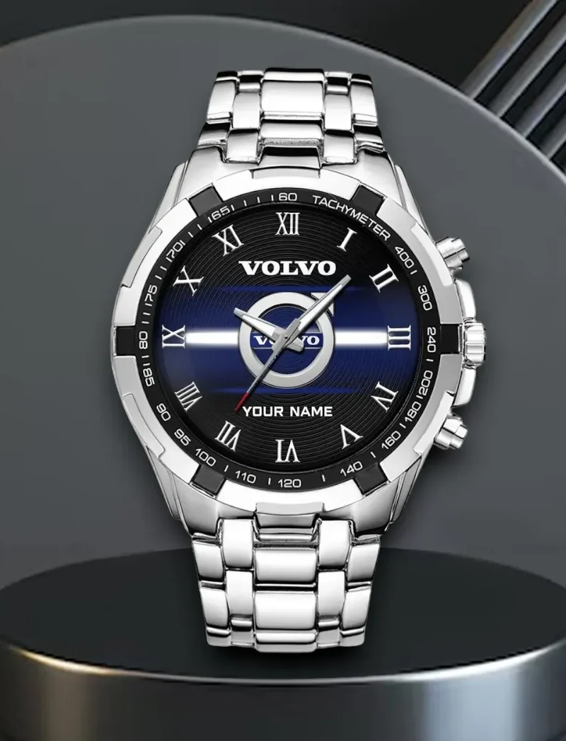 Road-Ready Sedan Steel Watches, Athletic-Inspired Wristwatch Style CAR0402 - Silver