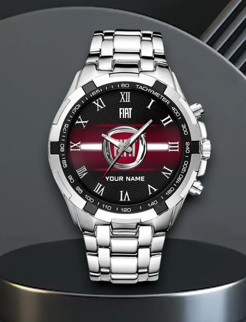 Premium Car Steel Watches, Athletic Style Fan Timepiece CAR0402 - Silver