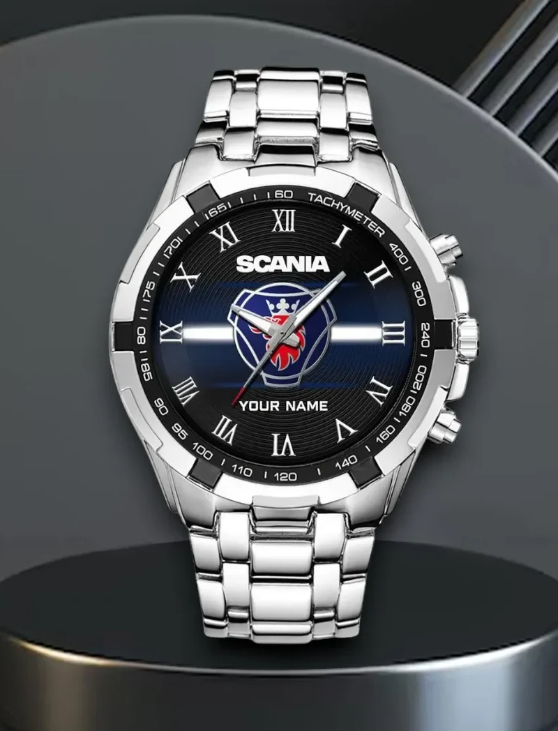 Auto Steel Watches, Athletic-Inspired Wristwatch Style CAR0402 - Silver