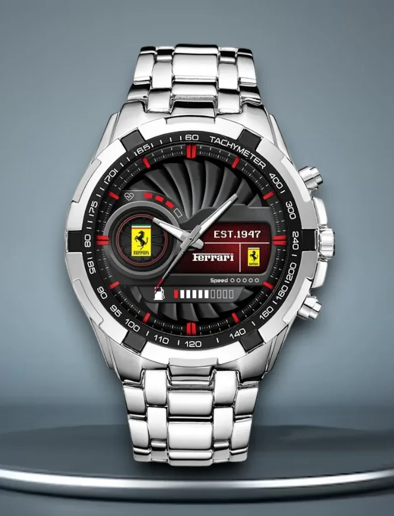 Small Executive Car Steel Watches, Sport-Inspired Watch Precision DCAR475 - White