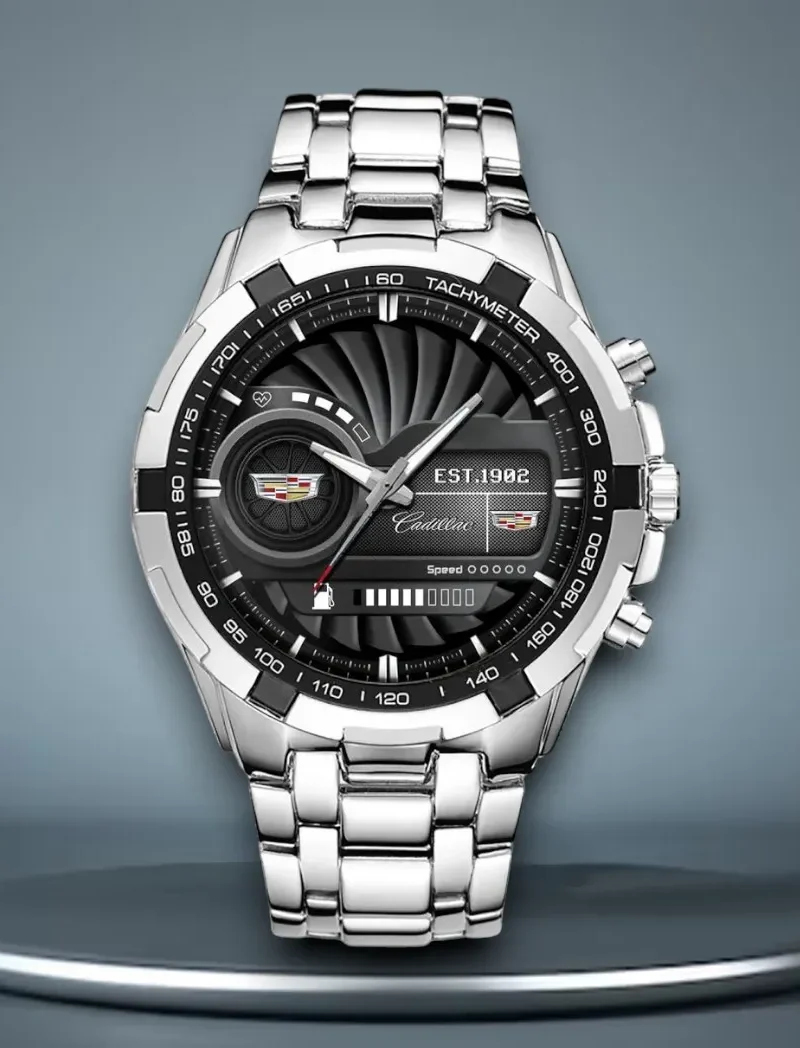 Touring Capable Bike Steel Watches, Endurance Watch for Fans DCAR475 - White