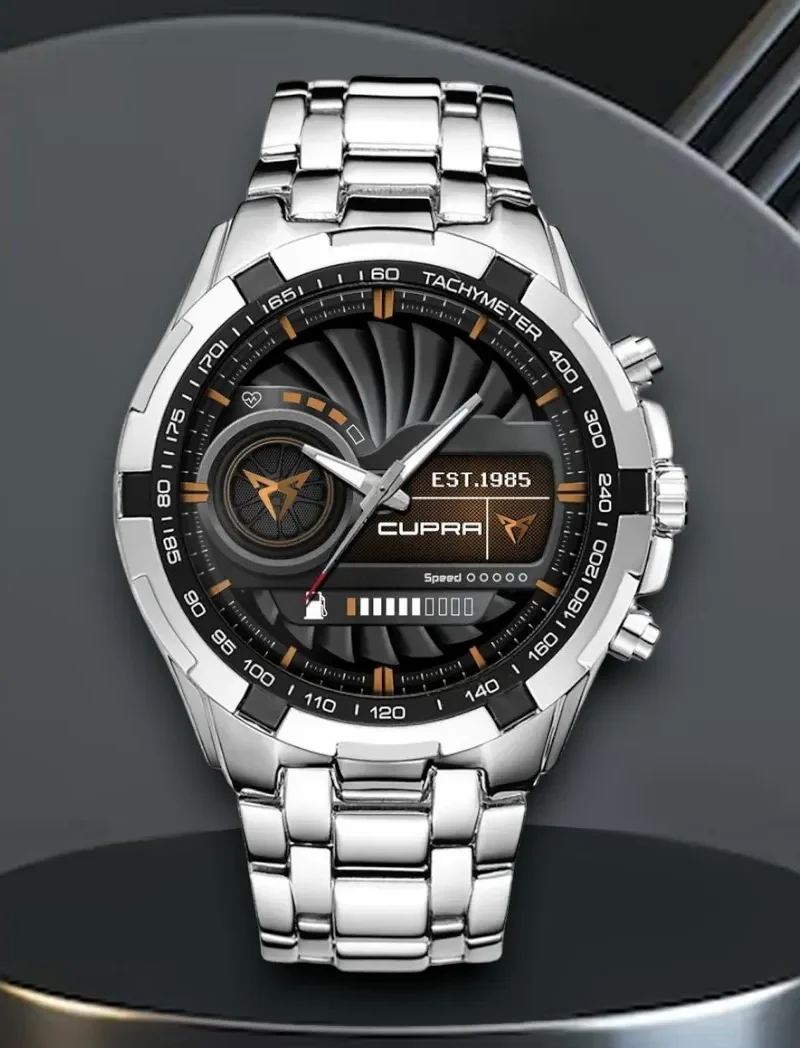 City Striker Steel Watches, Athletic-Inspired Wristwatch Style DCAR475 - White