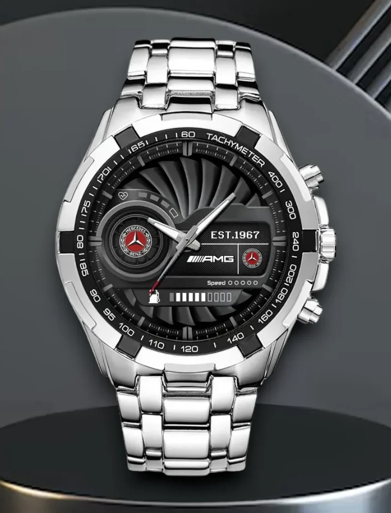 Refined Sport Coupe Steel Watches, Performance Watch for Supporters CAR0402 - Silver