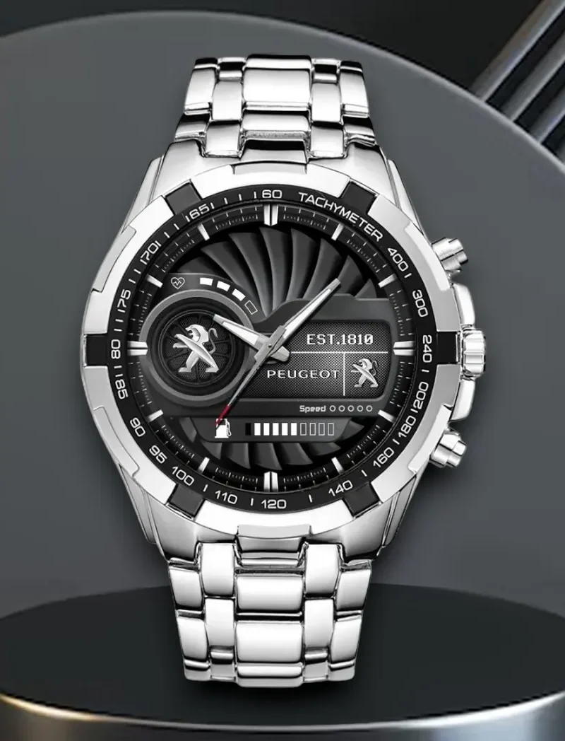 Pickup Truck Steel Watches, Timeless Sport Fan Accessory CAR0402 - Silver