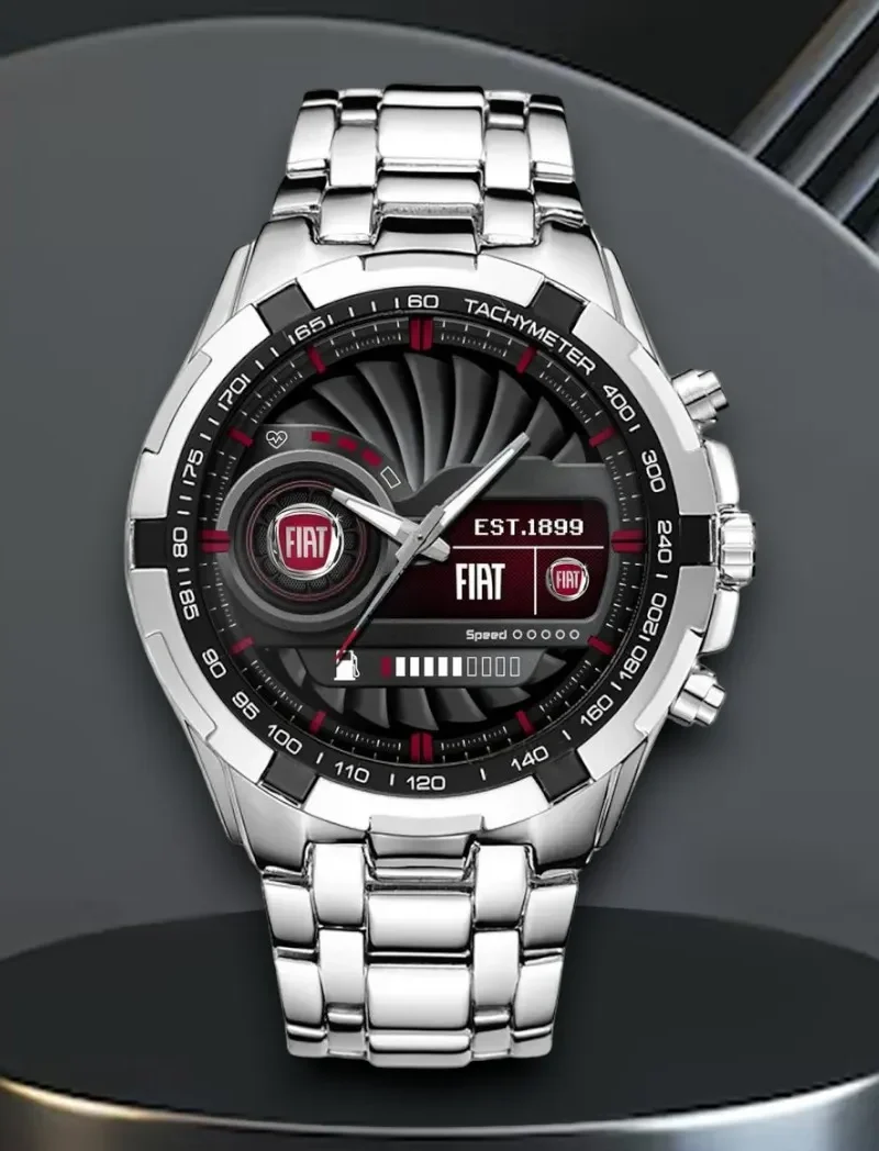 Practical Crossover Steel Watches, Sport-Inspired Wristwatch Style CAR0402 - Silver