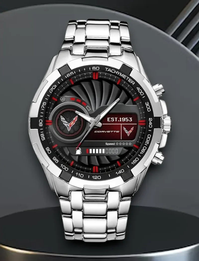 Pickup Truck Steel Watches, Precision Watch for Sport Fans CAR0402 - Silver