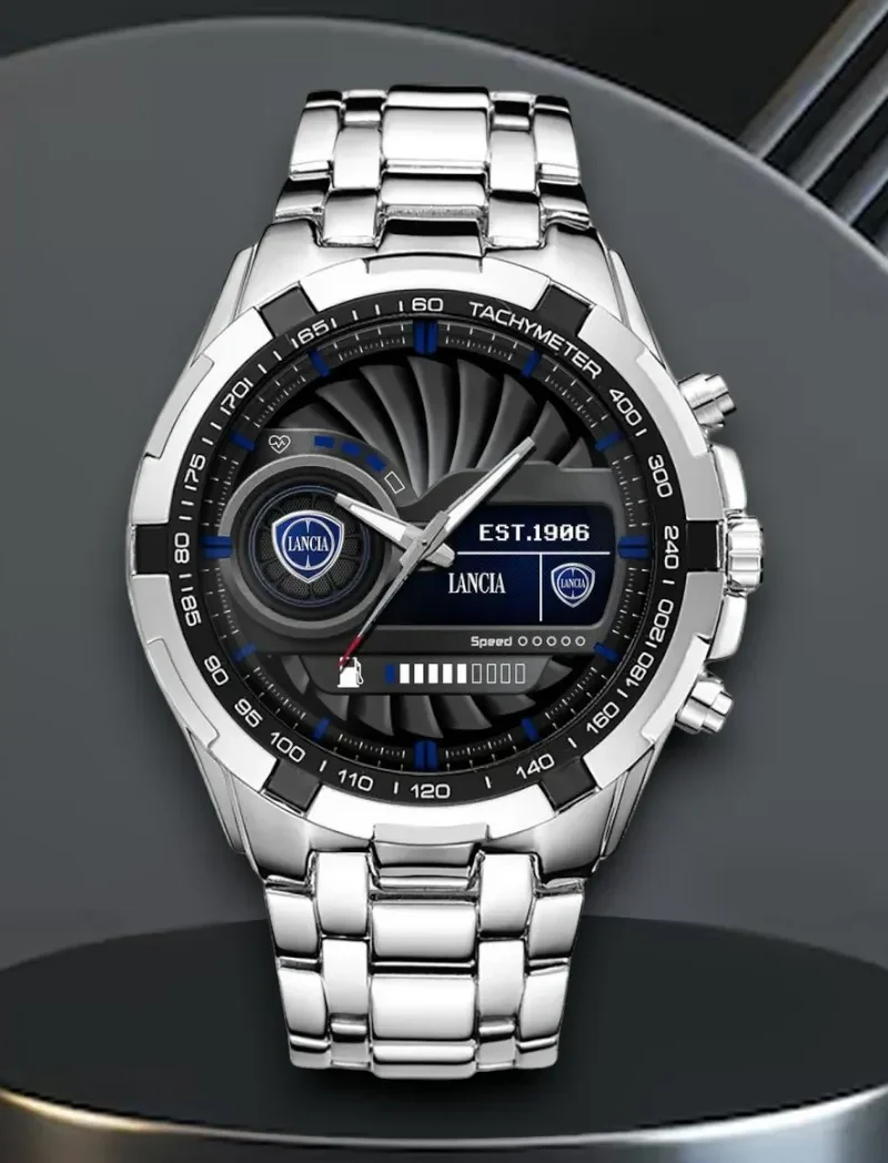 Performance Sedan Steel Watches, Dynamic Watch for Sport Fans CAR0402 - Silver