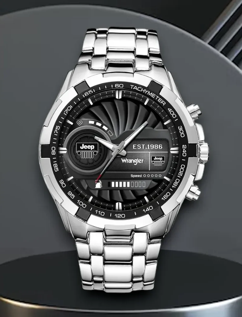 Speed Machine Steel Watches, Endurance Watch for Fans CAR0402 - Silver