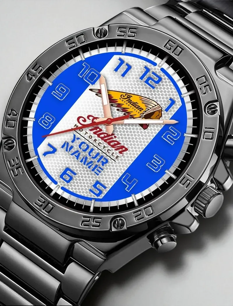 Heritage Bike Hand Watch, Athletic Style Fan Timepiece DCAR477 - Blue