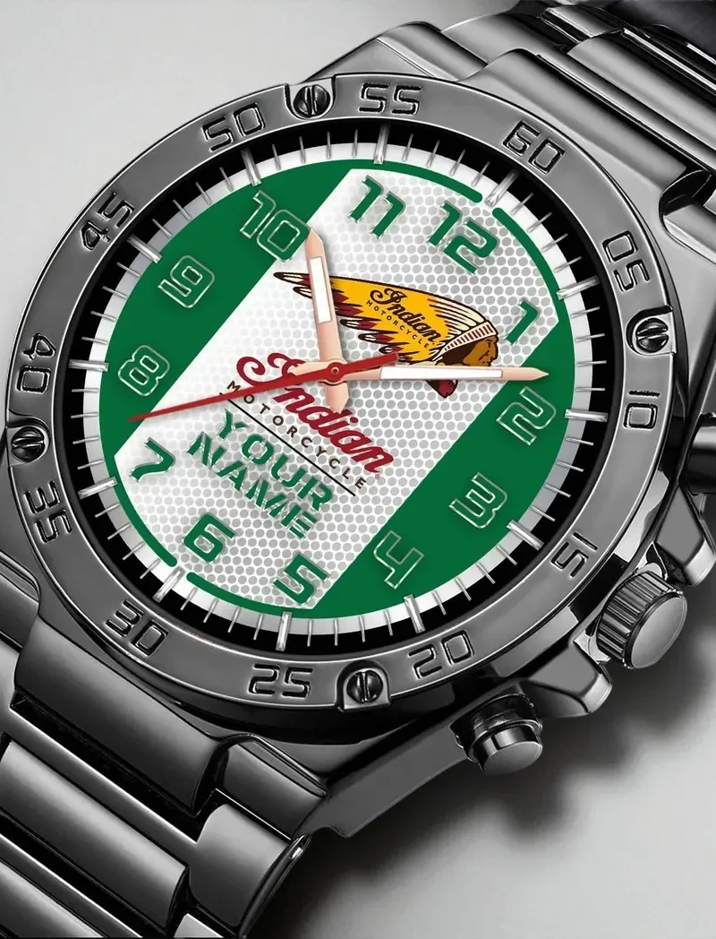 Old-School Cruiser Hand Watch, Sport Fan Timepiece Performance DCAR477 - Green