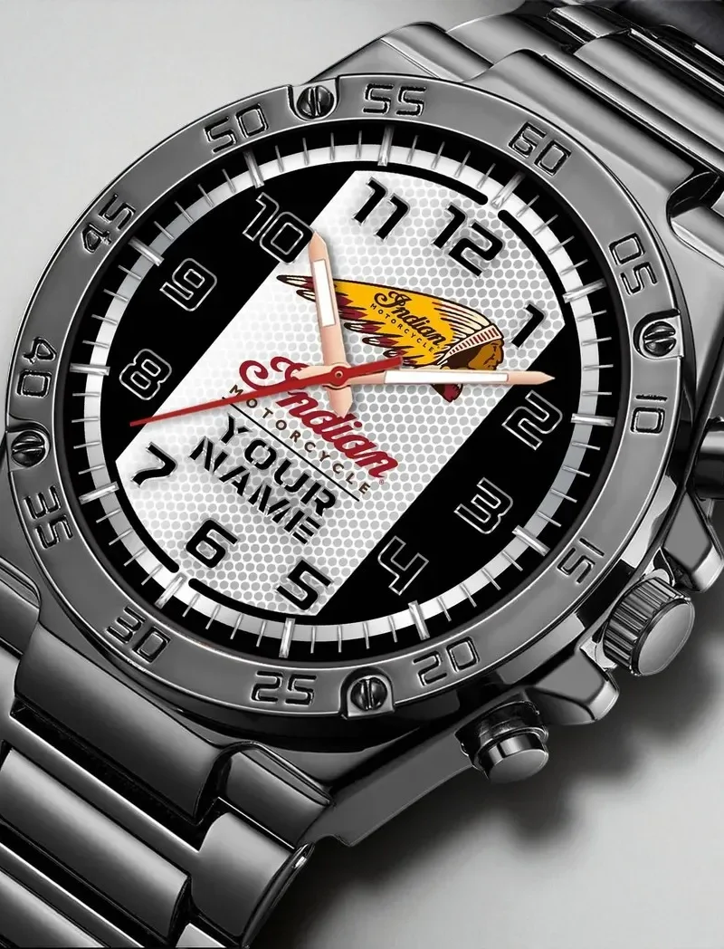 Old-School Cruiser Hand Watch, Bold Watch for Supporters DCAR477 - Black