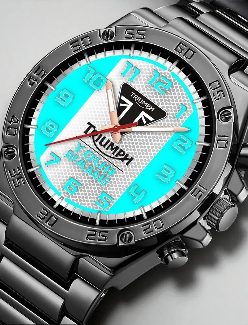 Legendary Two-Wheeler Hand Watch, Sport Fan Timepiece Performance DCAR477 - Cyan