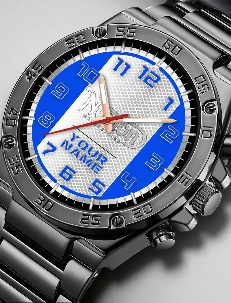 Retro Street Bike Hand Watch, Fan Spirit Performance Watch DCAR477 - Blue