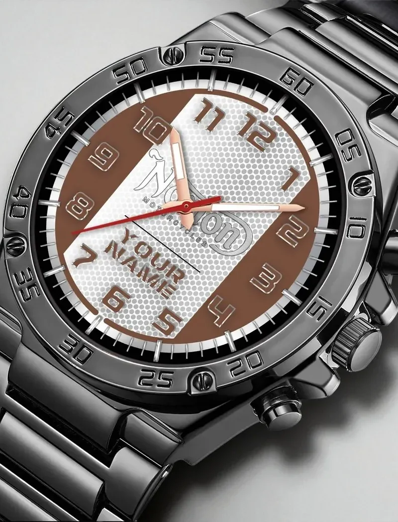 Cafe Racer Hand Watch, Dynamic Watch for Sport Fans DCAR477 - Brown