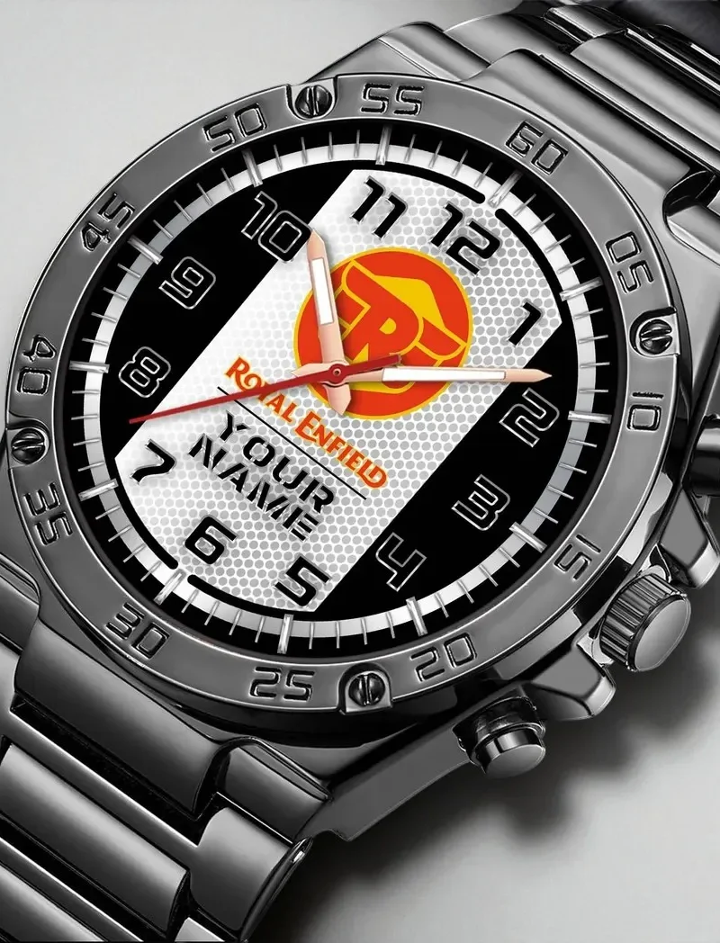 Heritage Ride Hand Watch, Athletic-Inspired Wristwatch Style DCAR477 - Black