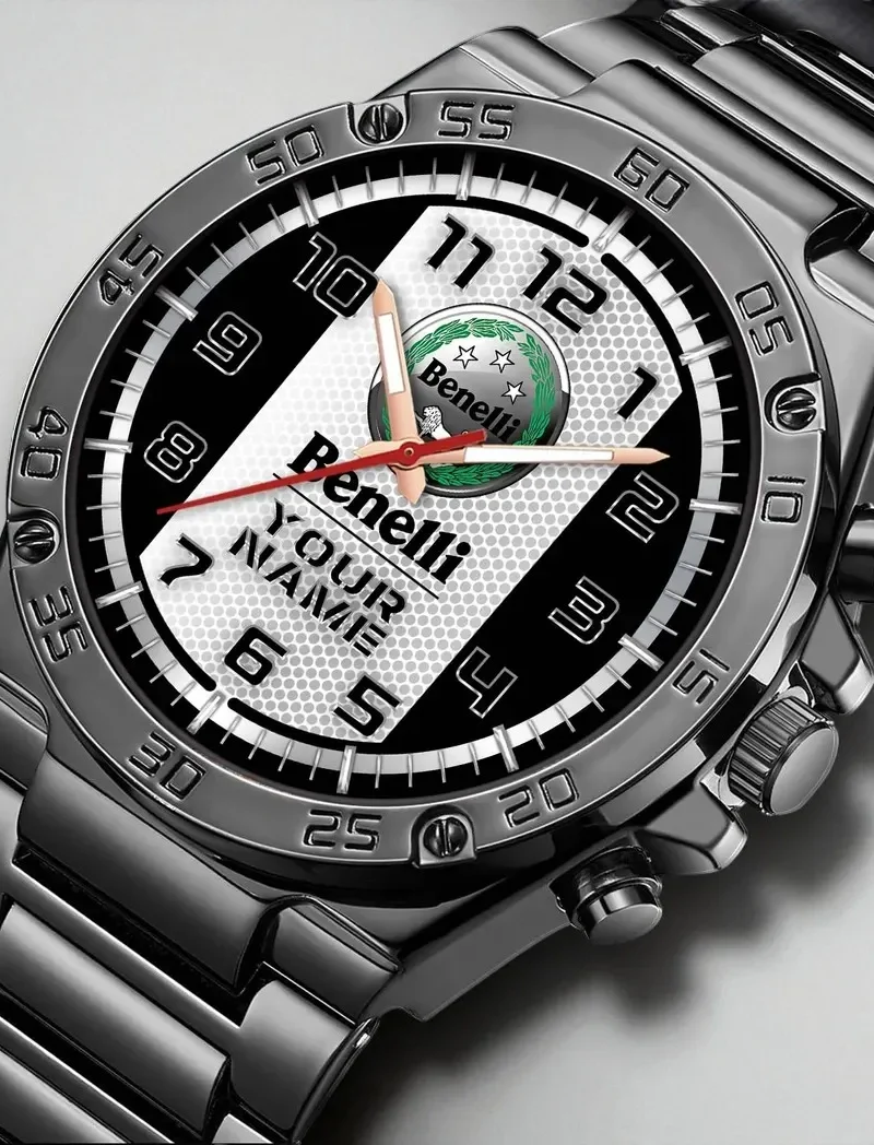 Naked Motorcycle Hand Watch, Stylish Watch for Enthusiasts DCAR477 - Black