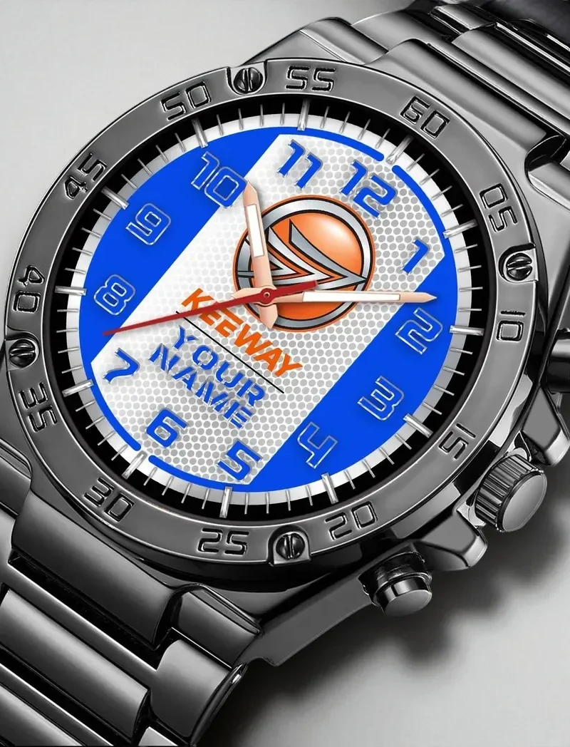 Rider-Friendly Bike Hand Watch, Athletic-Inspired Wristwatch Style DCAR477 - Blue