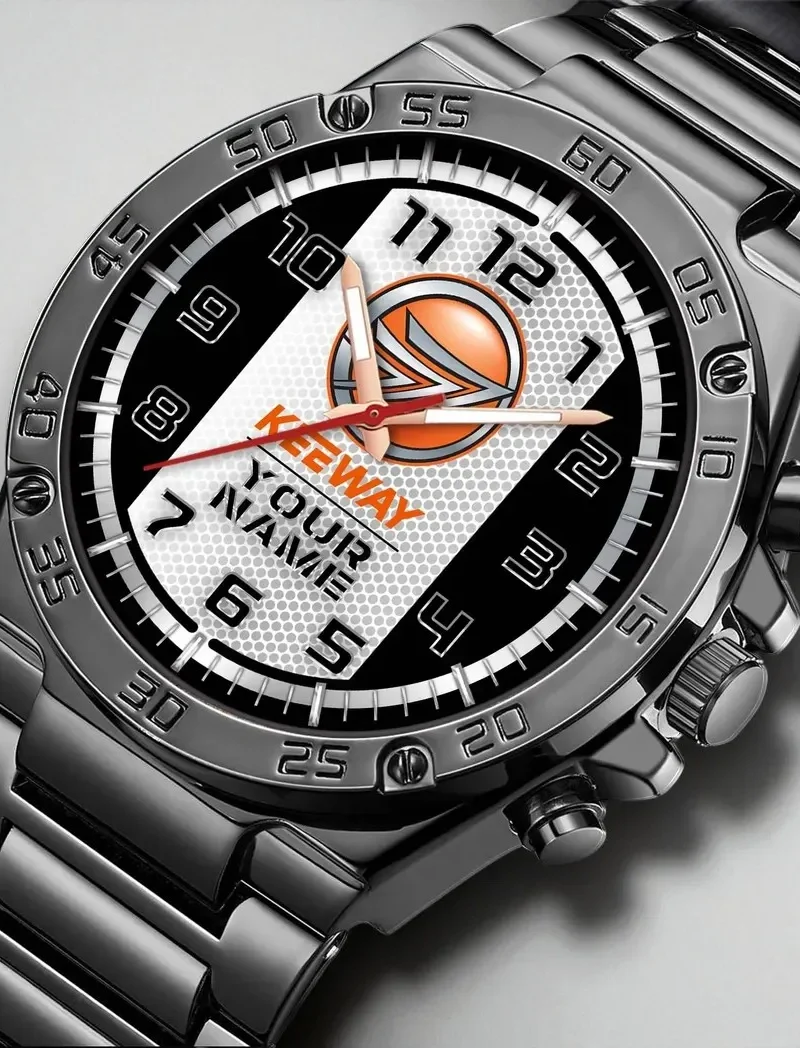 Lightweight Ride Hand Watch, Sport-Inspired Wristwatch Style DCAR477 - Black