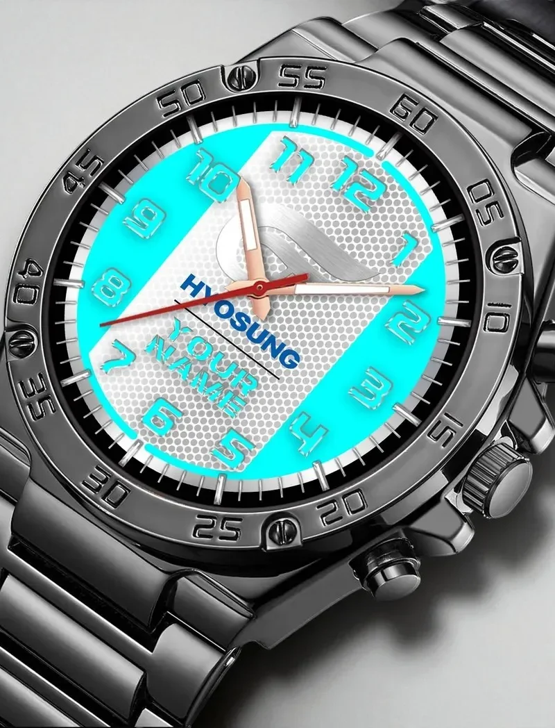 Track-Inspired Ride Hand Watch, Stylish Watch for Enthusiasts DCAR477 - Cyan