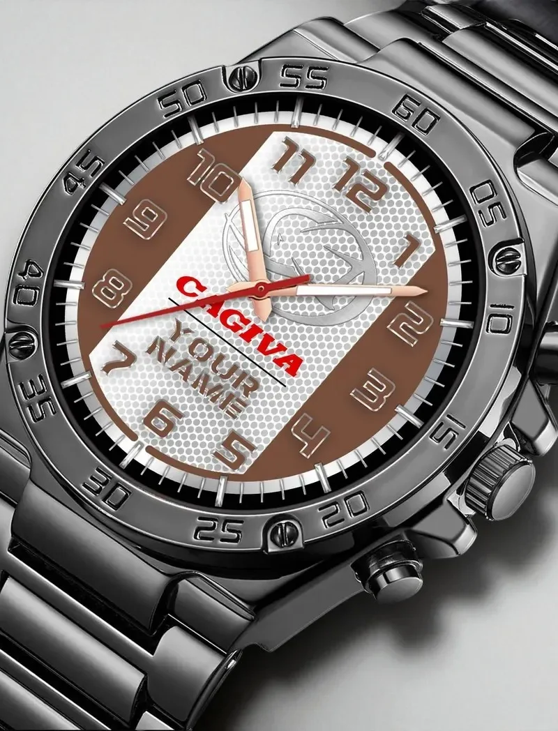 Classic Italian Ride Hand Watch, Sport-Inspired Wristwatch Style DCAR477 - Brown