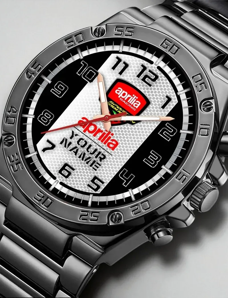 Road Bike Hand Watch, Athletic Style Fan Timepiece DCAR477 - Black