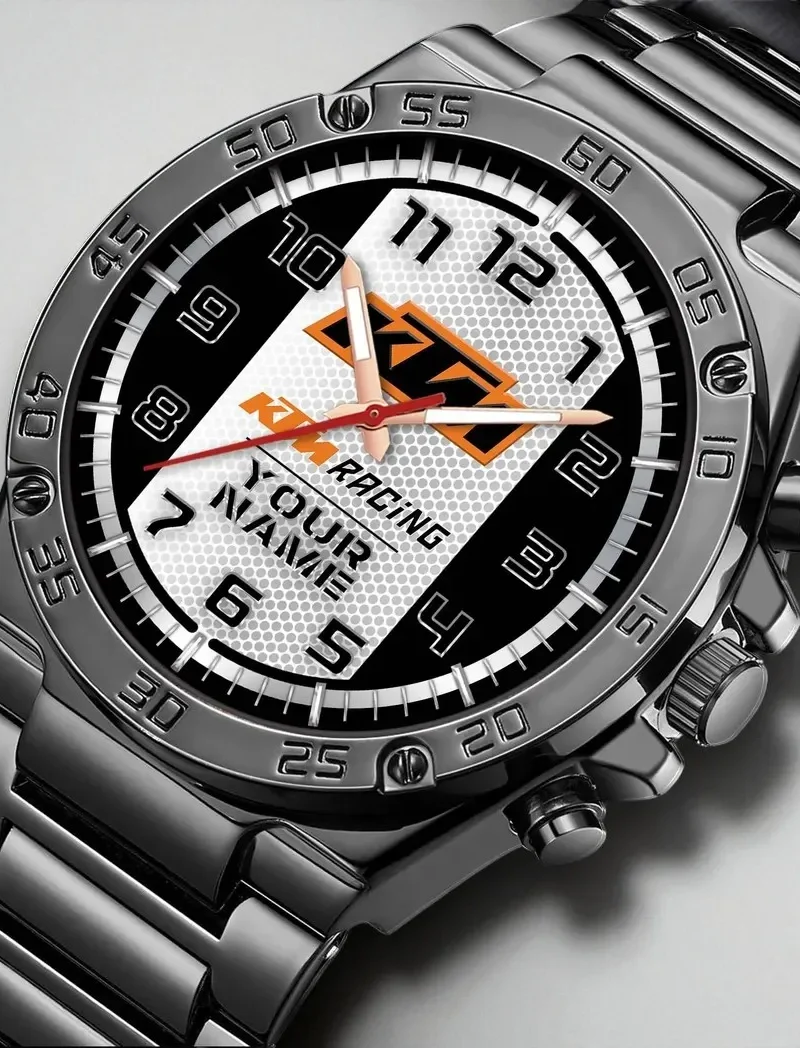 Enduro Motorcycle Hand Watch, Precision Watch for Sport Fans DCAR477 - Black