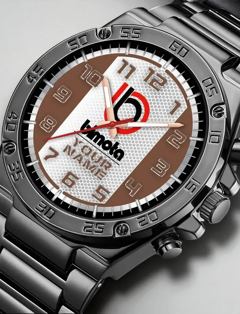 High-End Motorcycle Hand Watch, Watch Built for Enthusiasts DCAR477 - Brown